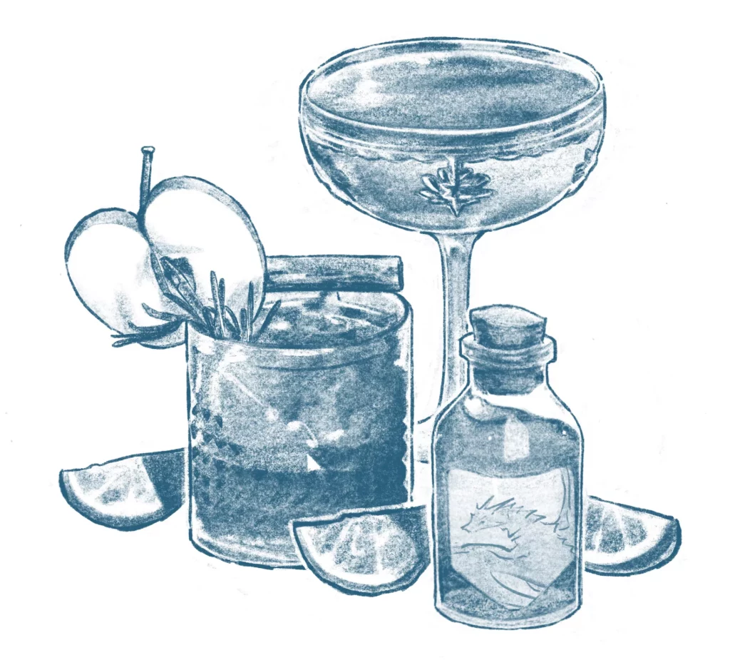 Illustration de cocktails